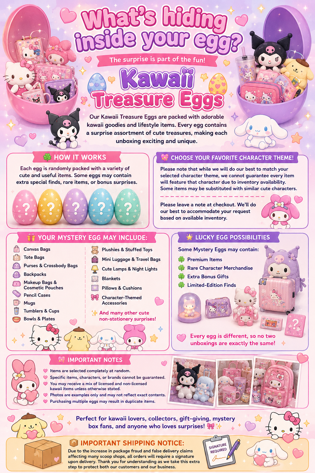 🎁 Kawaii Treasure Eggs 🎁
